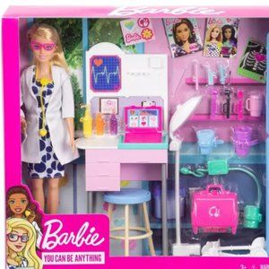 Mattel Barbie Careers You Can Be Anything Doctor Playset 12" doll BRAND NEW